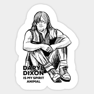 Daryl Dixon is my spirit animal Sticker